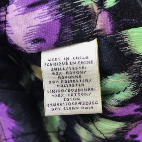 Anthropologie Elevenses Teal Floral Brocade Ruffled Victorian Velvet Peacoat 4 - Picture 7 of 9